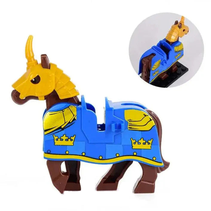 Medieval Armored Warhorse Custom Minifigure