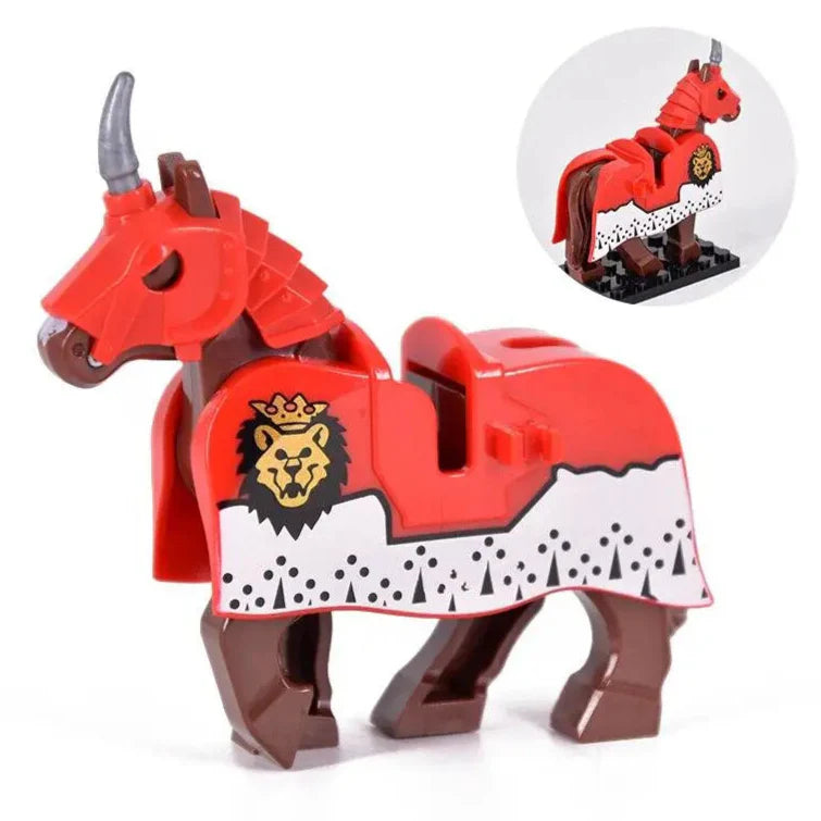 Medieval Armored Warhorse Custom Minifigure
