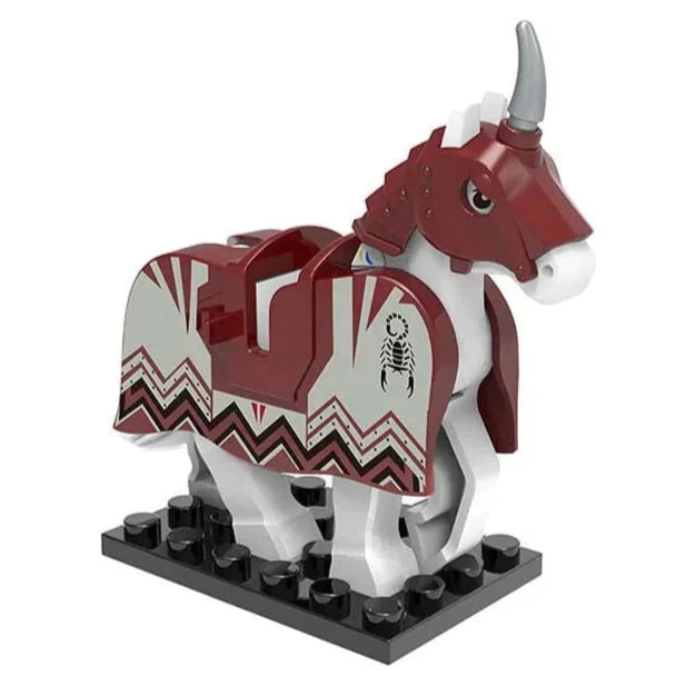 Medieval Armored Warhorse Custom Minifigure