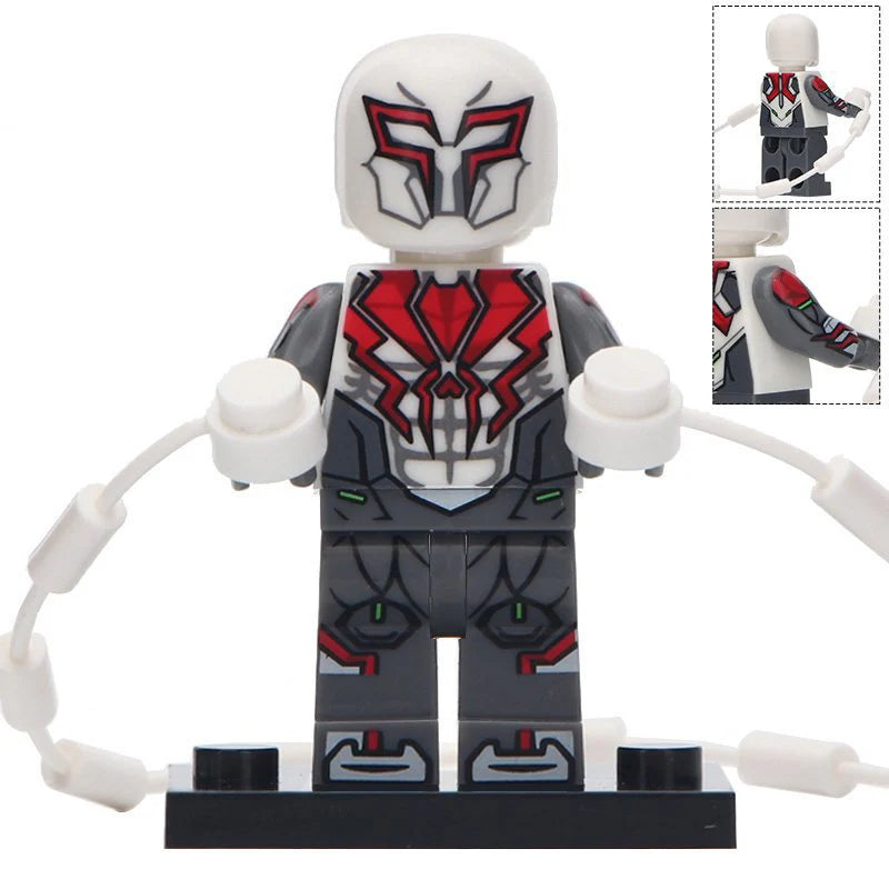 Spider-Man 2099 White Suit Custom Marvel Superhero Minifigure