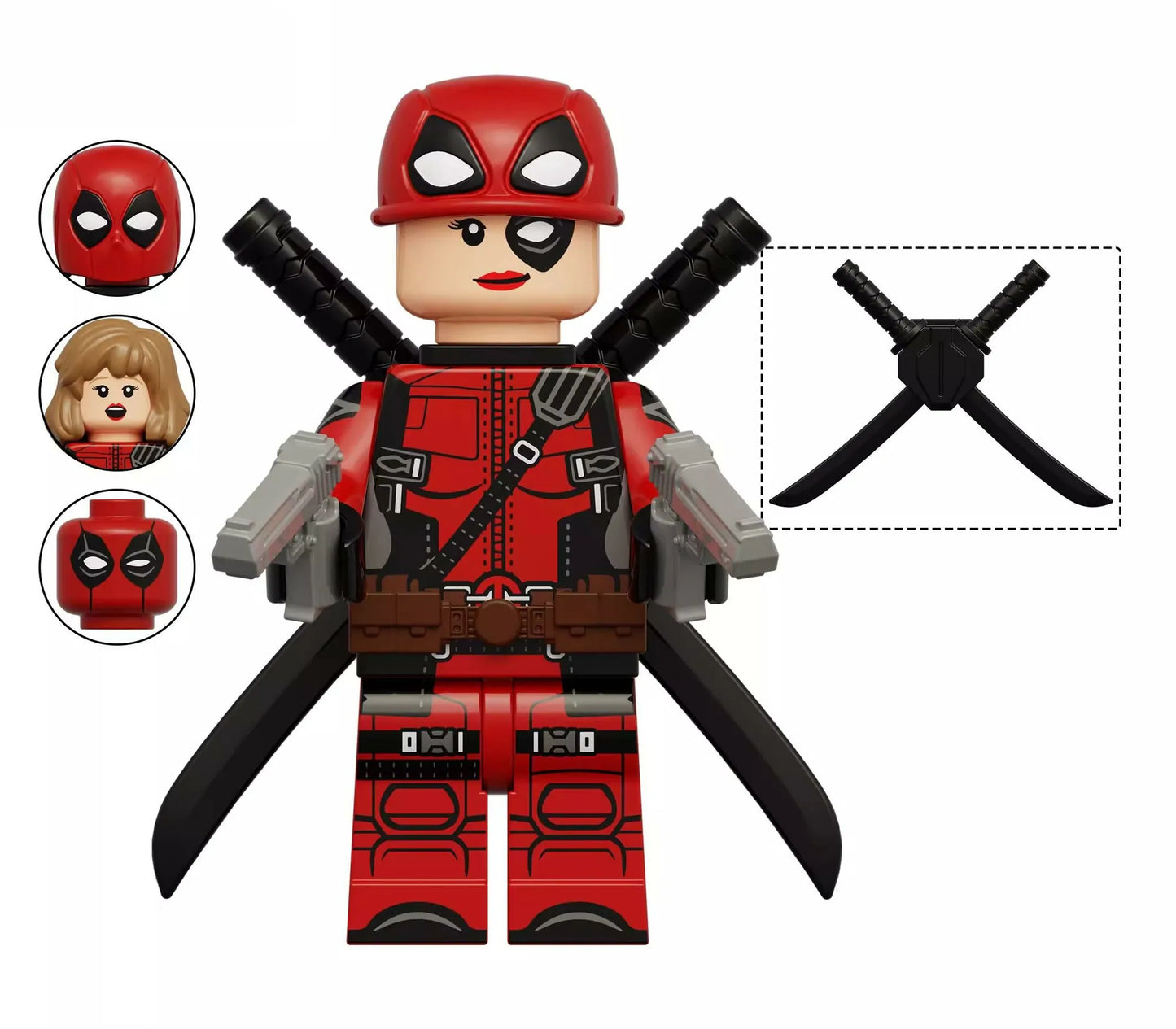 Lady Deadpool Custom Marvel Superhero Minifigure