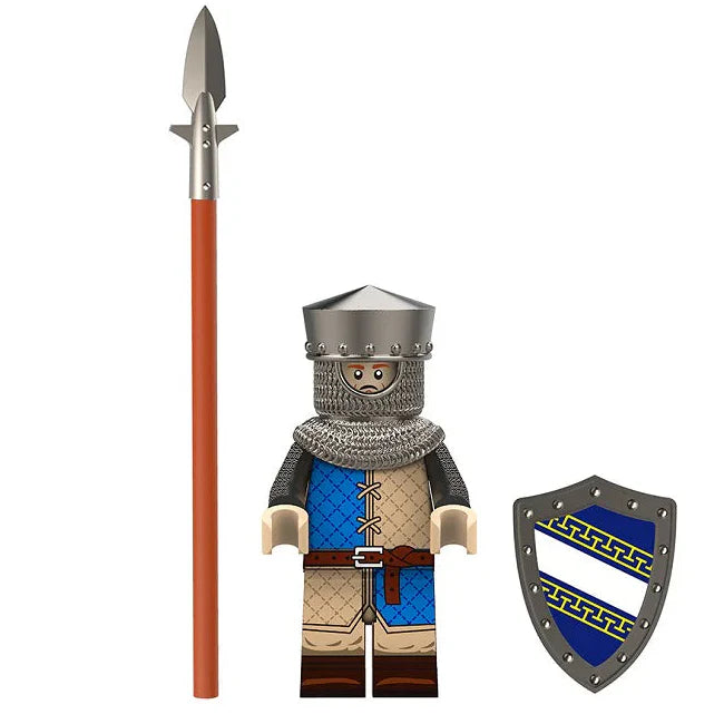 Conscript Spear Militia From Medieval Knight Custom Minifigure1