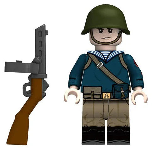 Soviet Naval Infantry (Russian Soldier) Custom Military Minifigure1