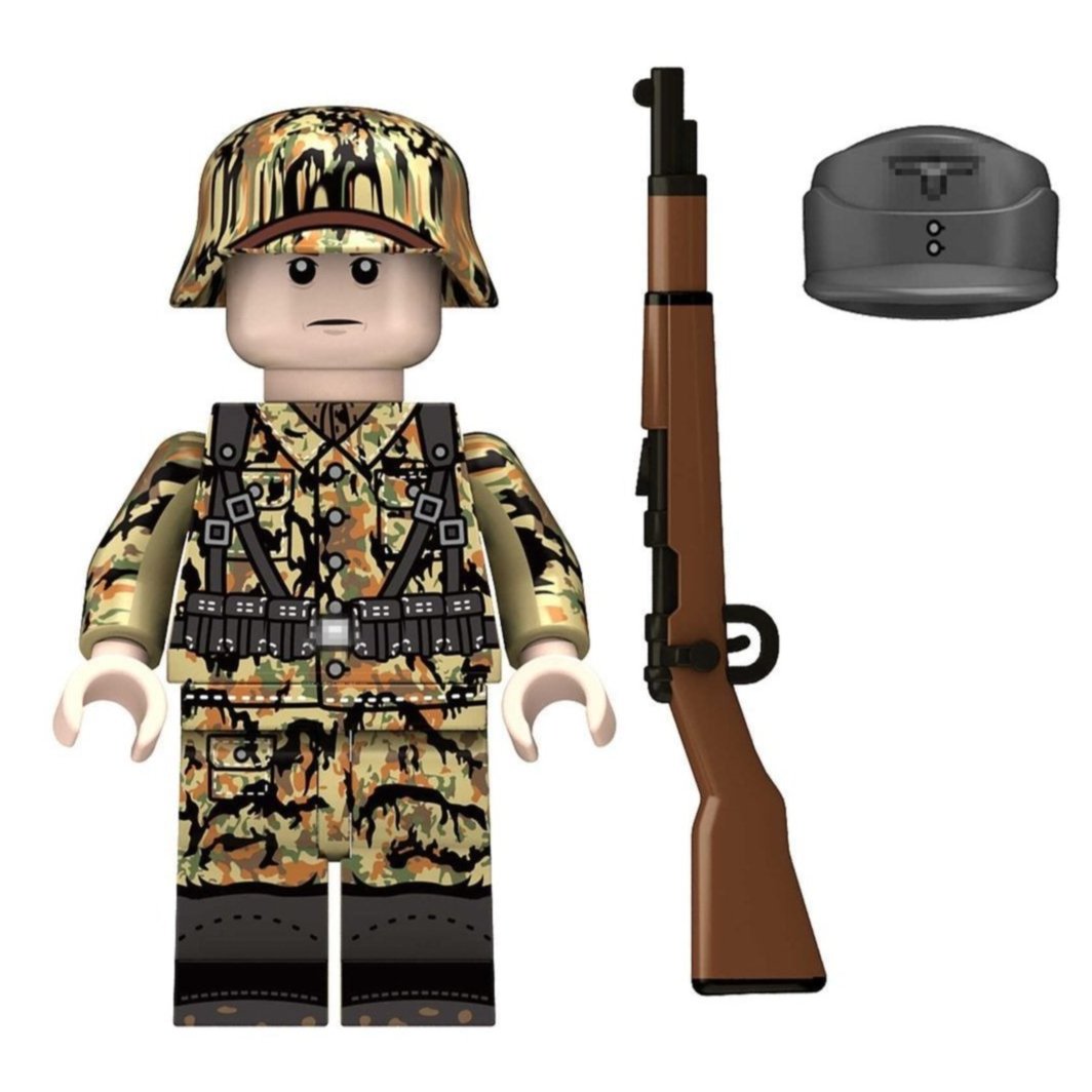WW2 German Leibermuster Camouflage Soldier Custom Military Minifigure1