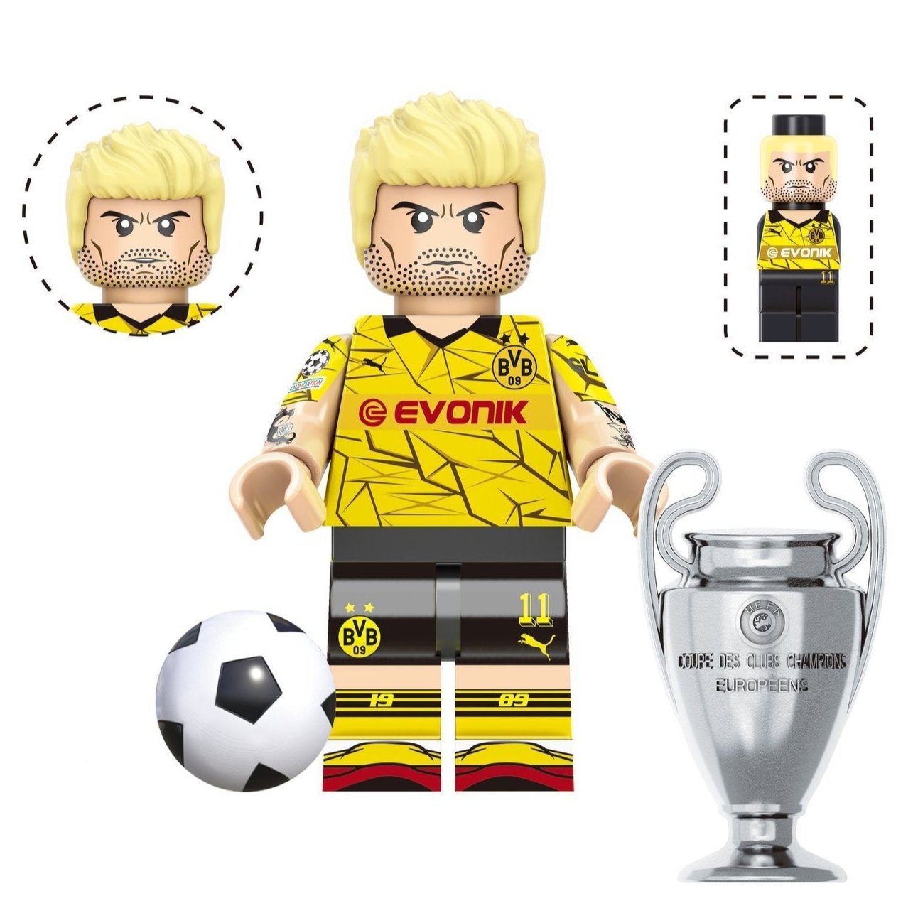 Marco Reus (Borussia Dortmund) Custom Football Player Minifigure1