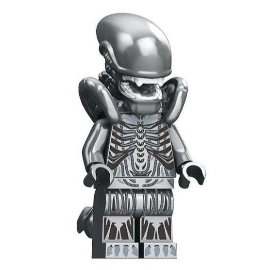 Aliens Grey Xenomorph Custom Horror Minifigure1