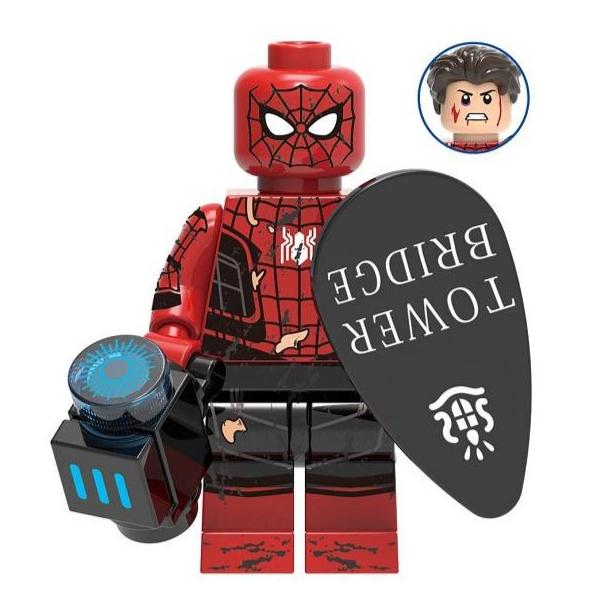Spider-Man (Damaged Suit) Custom Marvel Superhero Minifigure1