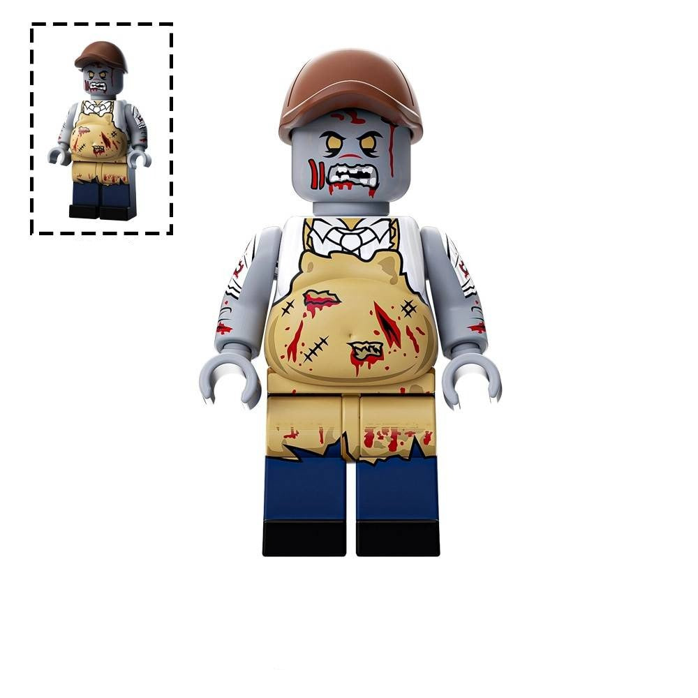 Fat Zombie Custom Horror Minifigure3