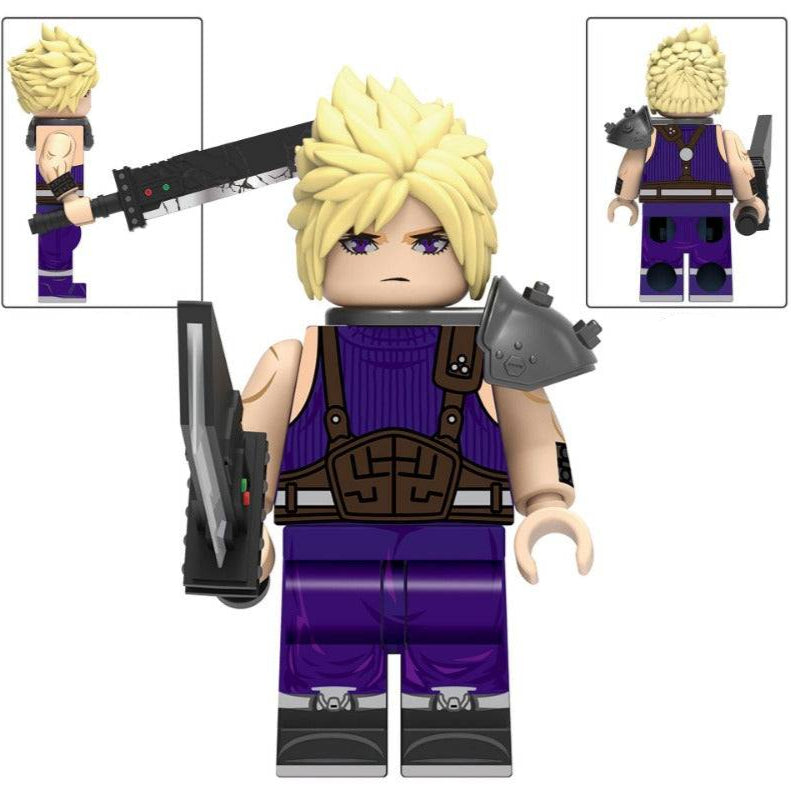 Cloud Strife from Final Fantasy VII Custom Minifigure1