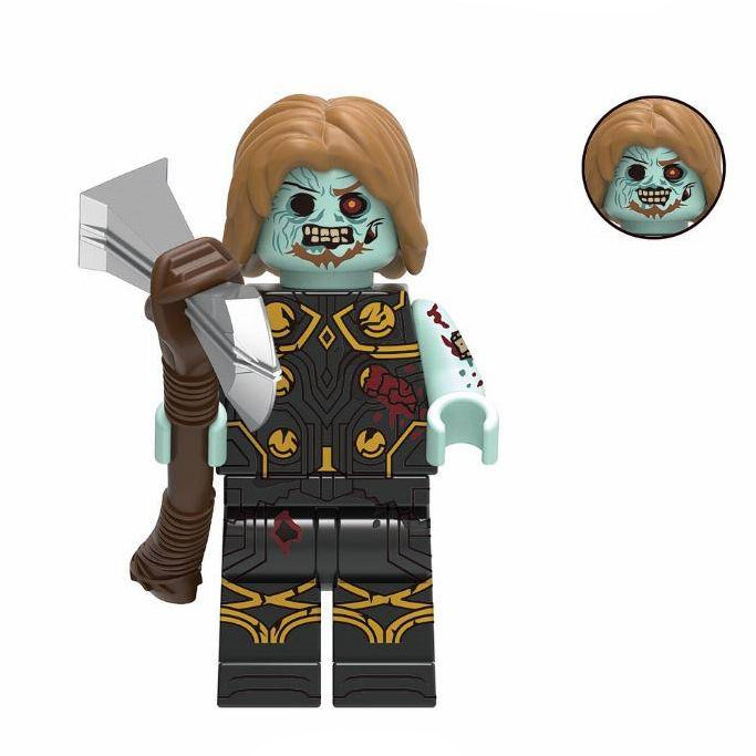 Zombie Thor Custom Marvel Superhero Minifigure1