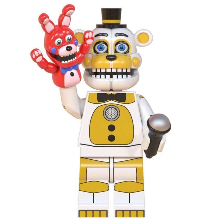 Funtime Golden Freddy from Five Nights at Freddy's Custom Horror Minifigure1