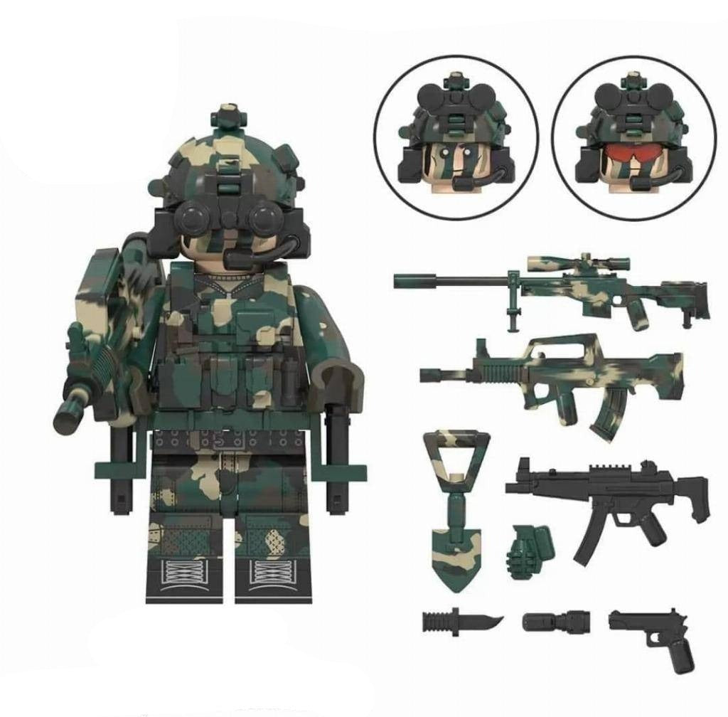 Snow Leopard Commando Soldiers Custom Military Minifigure2