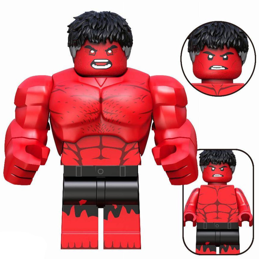 Red Hulk (Brave New World) Custom Marvel Superhero Minifigure1