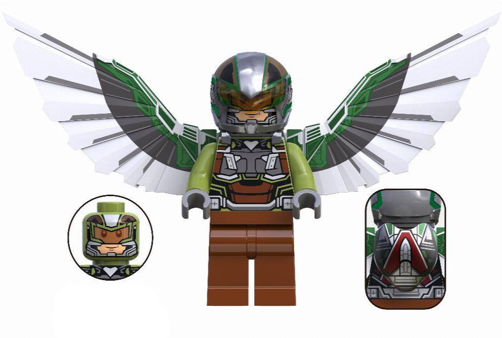 Falcon (Joaquín Torres) (Brave New World) Custom Marvel Superhero Minifigure1