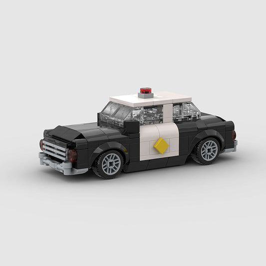 Vintage Police Car Custom Car MOC2