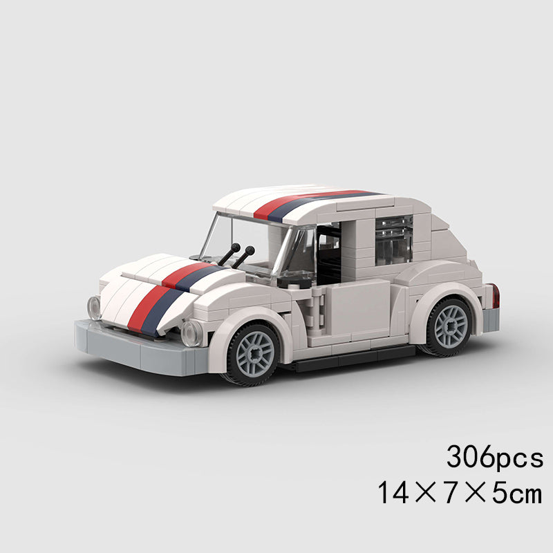 Volkswagen Beetle White Custom Car MOC13