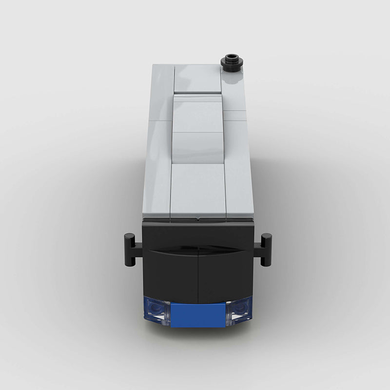 Blue Bus City Transport Custom Car MOC7