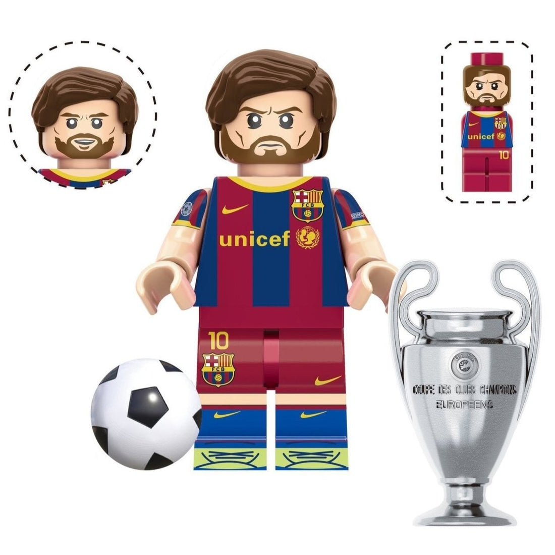 Messi vs Ronaldo Custom Football Minifigures — The GOAT Debate