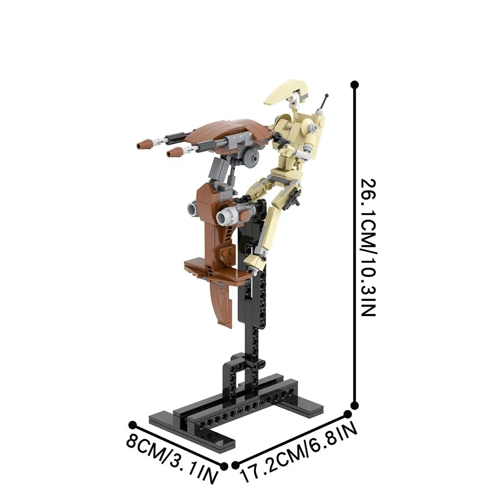 STAP with Battle Droid Custom Star Wars MOC2