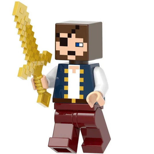 Pirate Custom Minecraft Player Minifigure1
