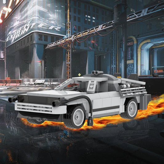 Back to the Future DeLorean Car Custom MOC1