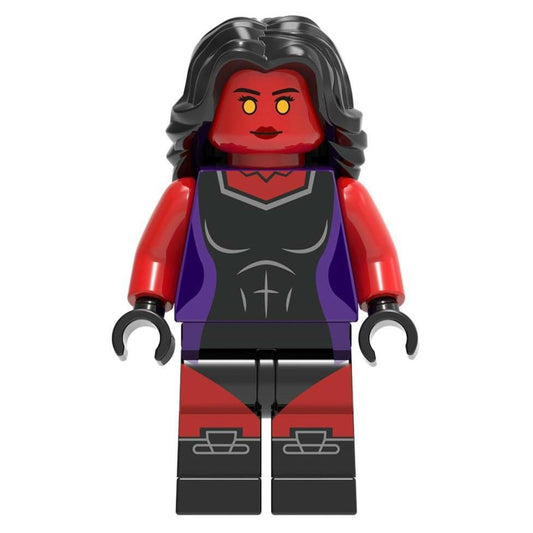 Red She-Hulk Custom Marvel Superhero Minifigure1