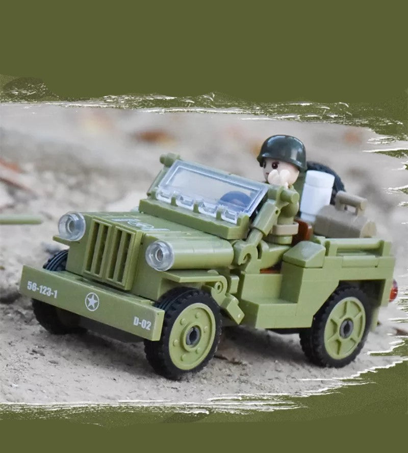 WW2 US Army Willy Jeep + M101 Light Howitzer4