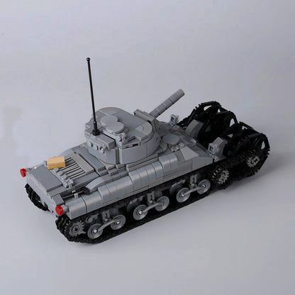 WW2 USA Army M4 Sherman + Minesweeper2