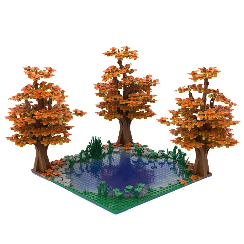 Maple Trees of the Autumn Pond1