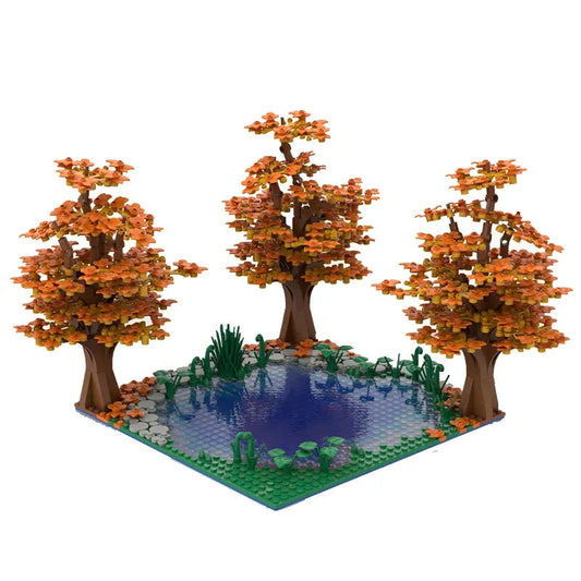 Maple Trees of the Autumn Pond1