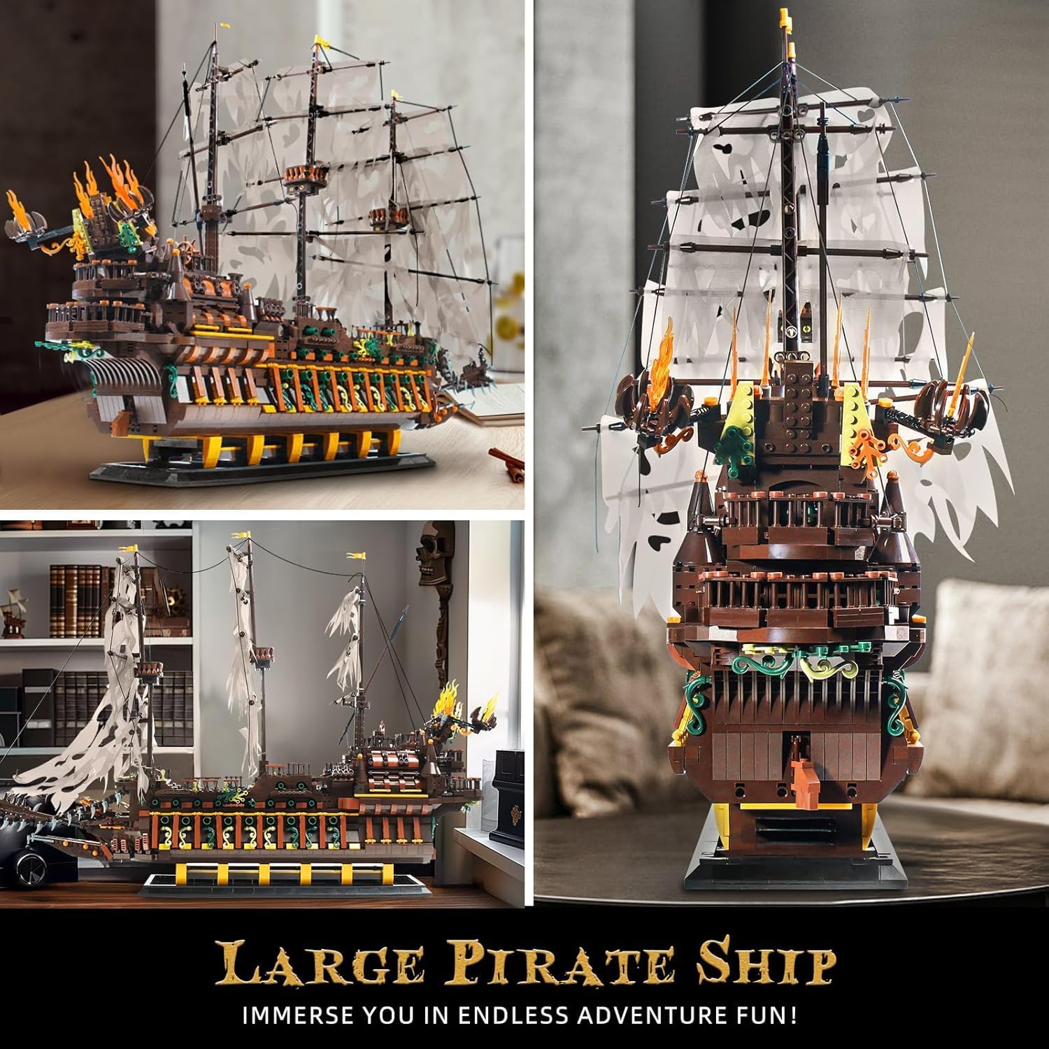 Flying Dutchman Pirate Ship Building Set2