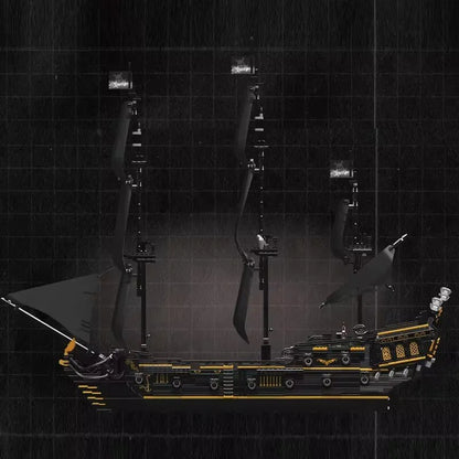Black Pearl Pirate Ship Building Set4