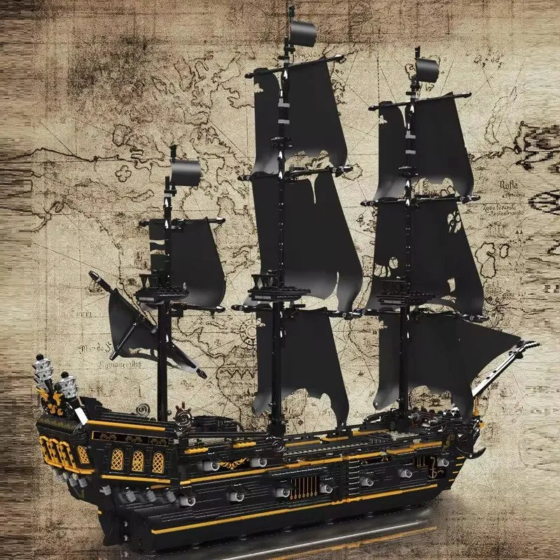 Black Pearl Pirate Ship Building Set2