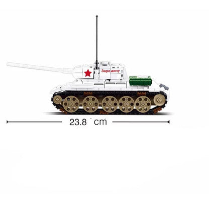 WW2 Soviet T-34-85 (Winter Camo)6