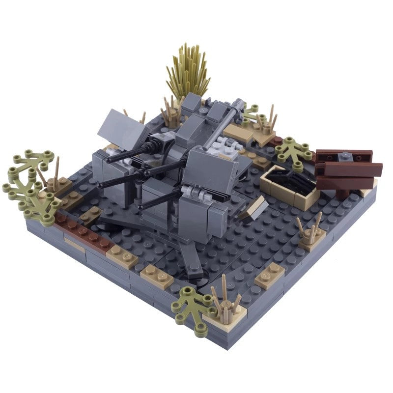 WW2 German Flakvierling 38 AA Display Set3