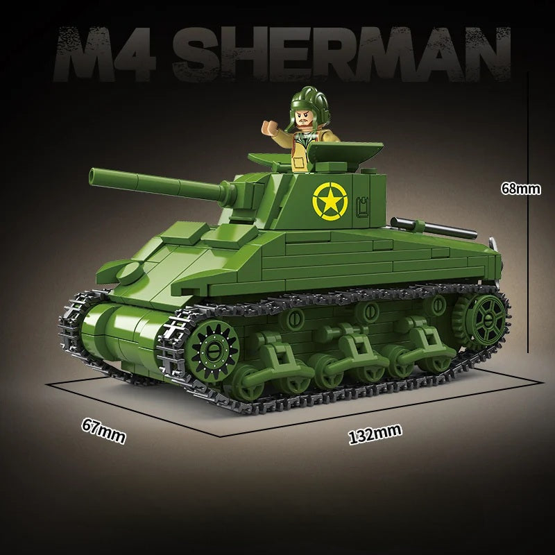 WW2 USA Army M4 Sherman Tank (Mini)2