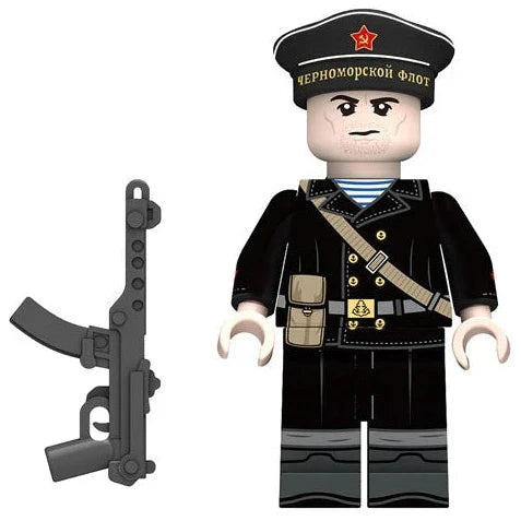 Soviet Naval Infantry (Russian Soldier) Custom Military Minifigure1