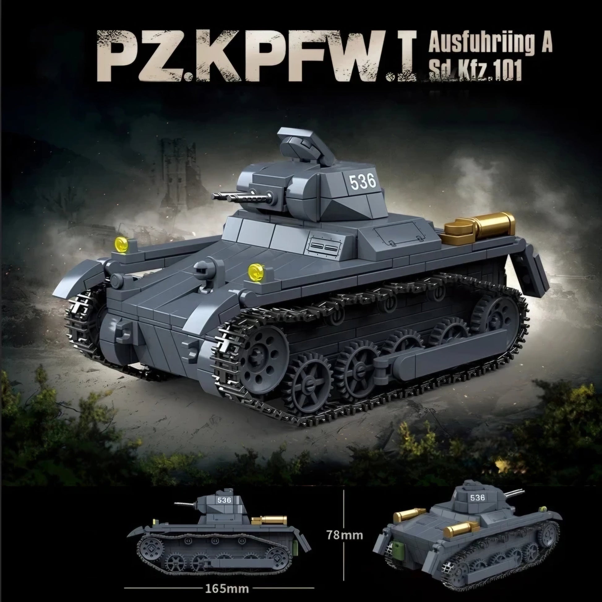 WW2 German Panzerkampfwagen I Ausf.A (Sd.Kfz.101) Tank1