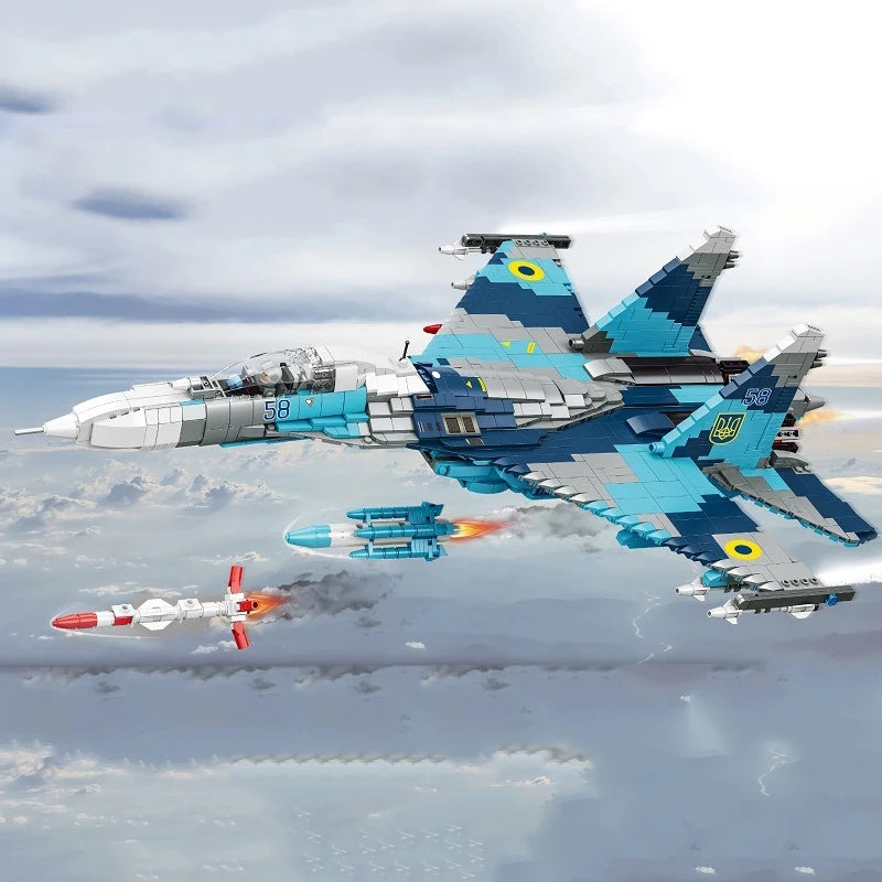 Ukranian AF Su-27 P1M "58 Blue" Fighter2