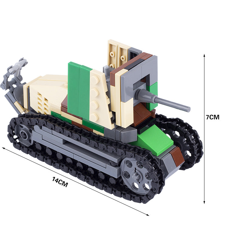 Renault FT-17 Self Propelled Artillery Custom Military MOC
