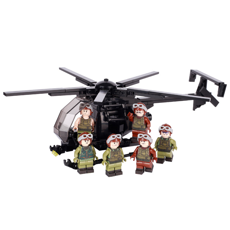 USA MH-6 Little Bird Helicopter Custom Military MOC1