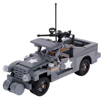 WW2 USA M3A1 Scout Car Custom Military MOC1