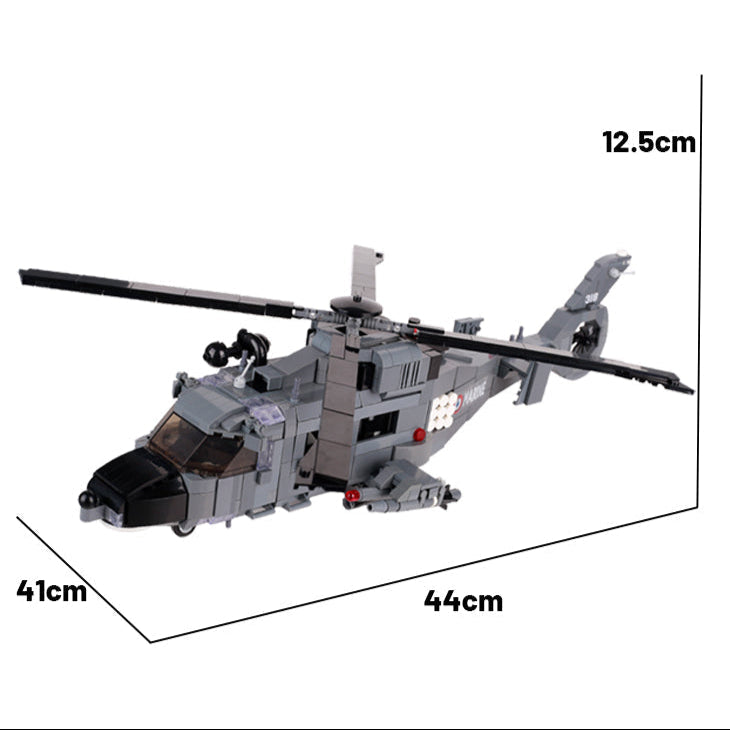 French Eurocopter AS565 Panther Helicopter Custom Military MOC3