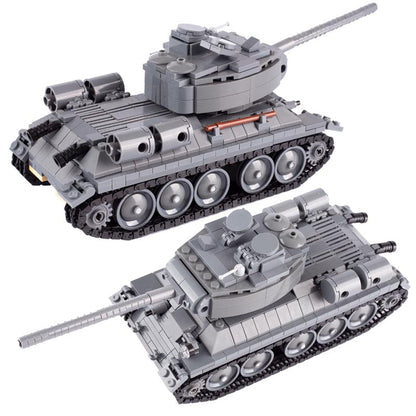 WW2 Soviet T34-85 Medium Tank Custom Military MOC3