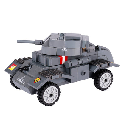 WW2 T17E1 Staghound Armored Car Custom Military MOC1