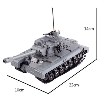 WW2 USA M26 Pershing Heavy Tank Custom Military MOC4