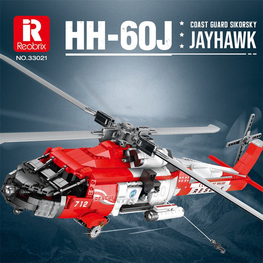 Coast Guard Sikorsky MH-60 Jayhawk Helicopter Building Set1