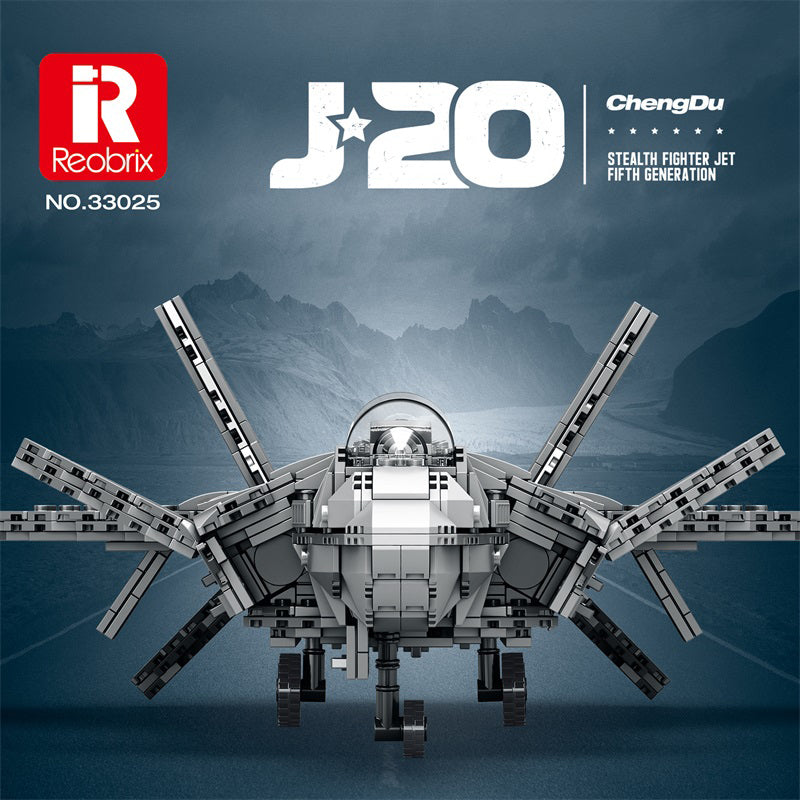 J-20 Mighty Dragon Fighter Jet Building Set1