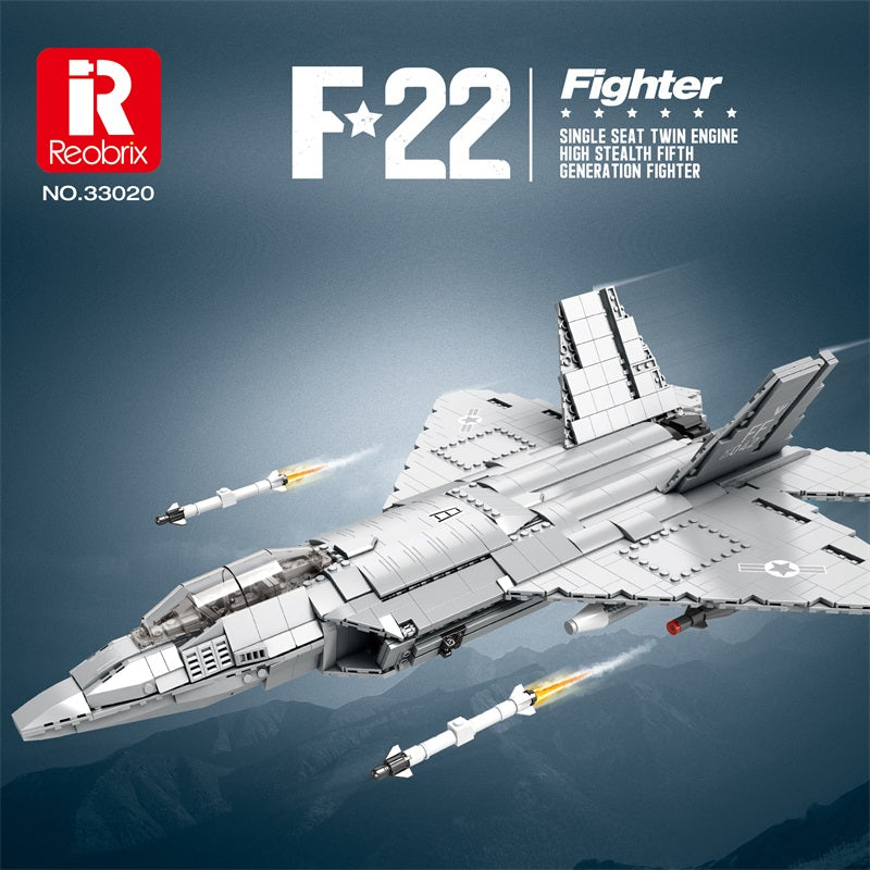 F-22 Raptor Fighter Jet Building Set1