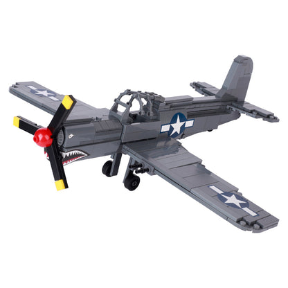 P-40 Fighter Aircraft Shark Mouth Custom Military MOC
